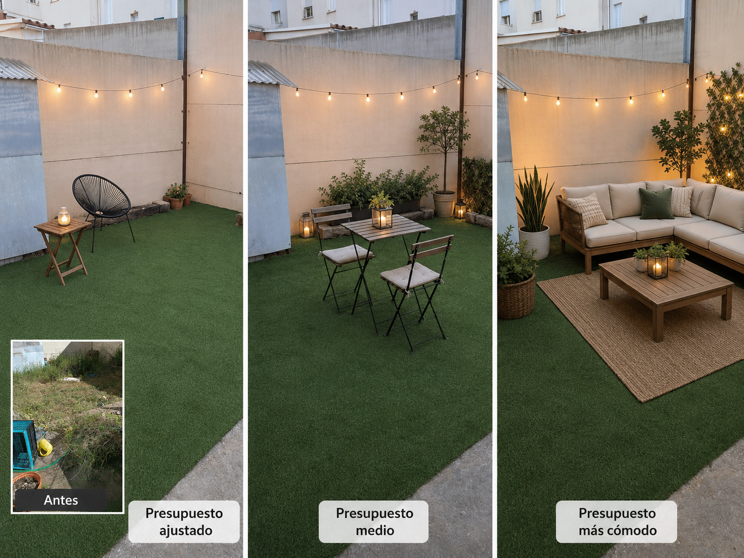 Ideas para decorar una terraza pequeña con poco dinero