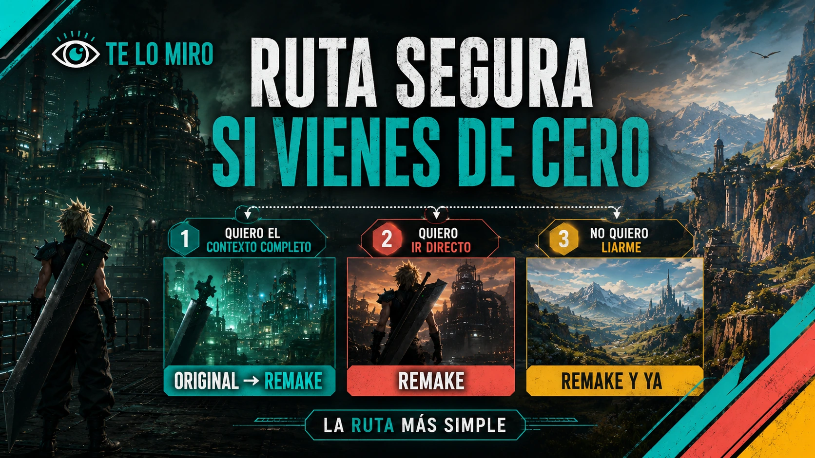 Órdenes recomendados para jugar Final Fantasy VII según el tipo de jugador