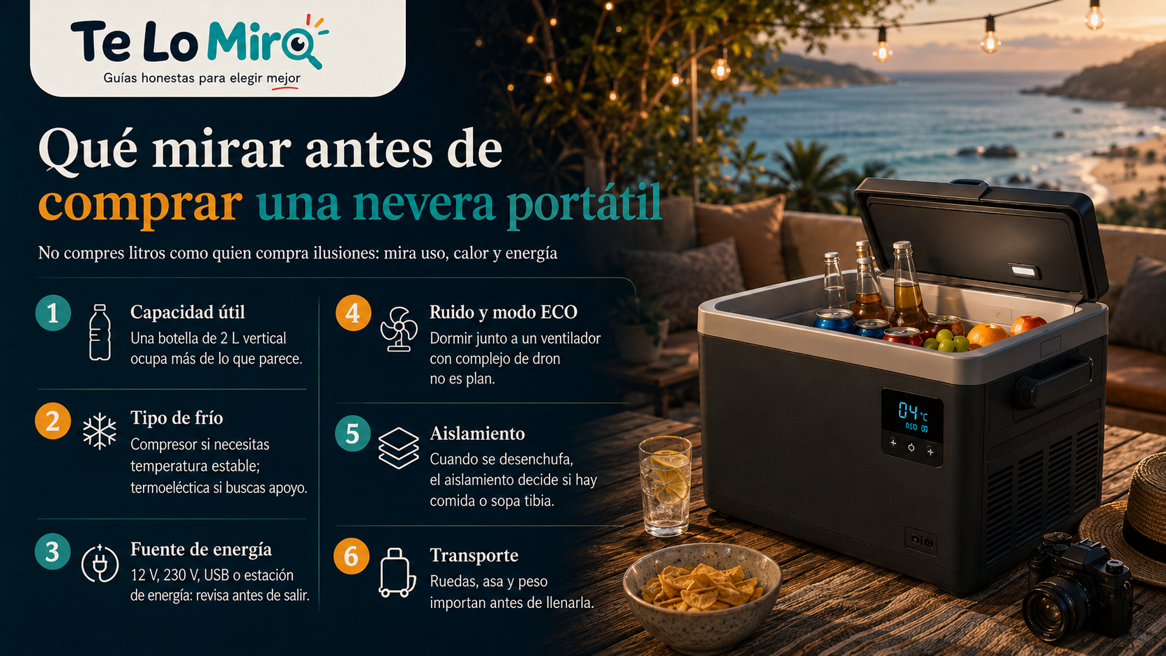 Criterios para comprar una nevera portátil eléctrica