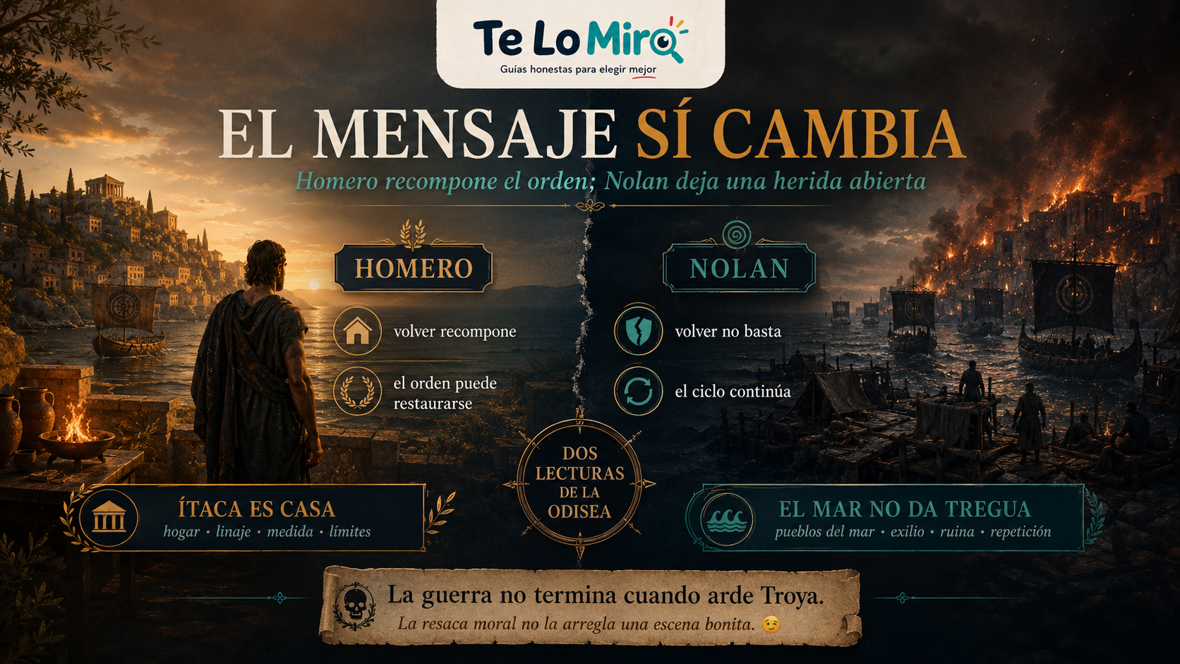 Cómo cambia el mensaje de la Odisea en la película de Nolan