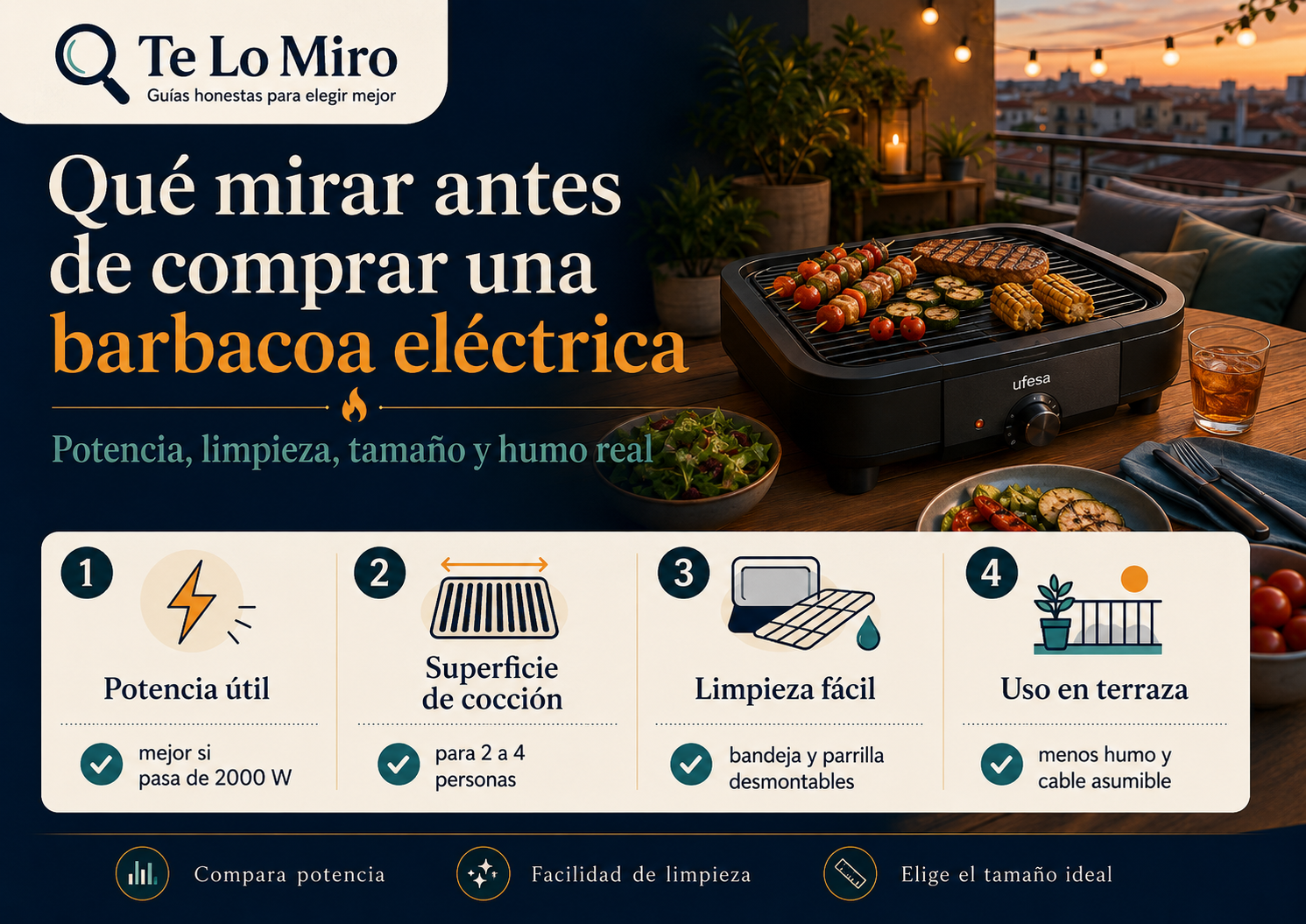 Qué mirar antes de comprar barbacoas eléctricas para terraza