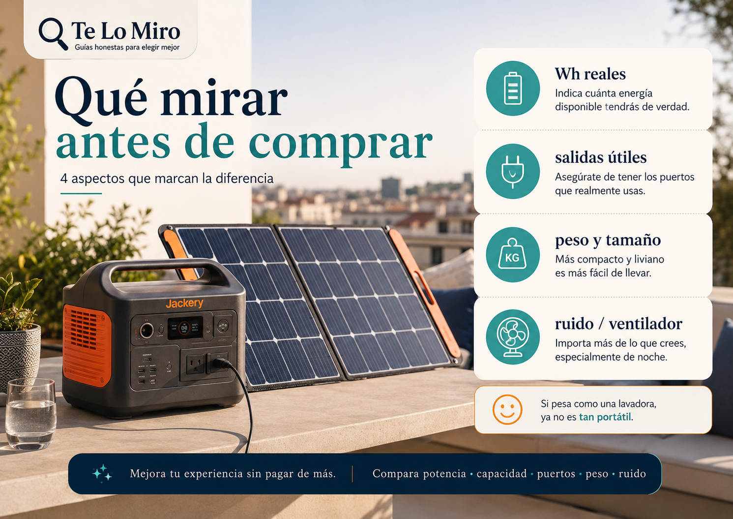Qué mirar antes de comprar una estación de energía portátil